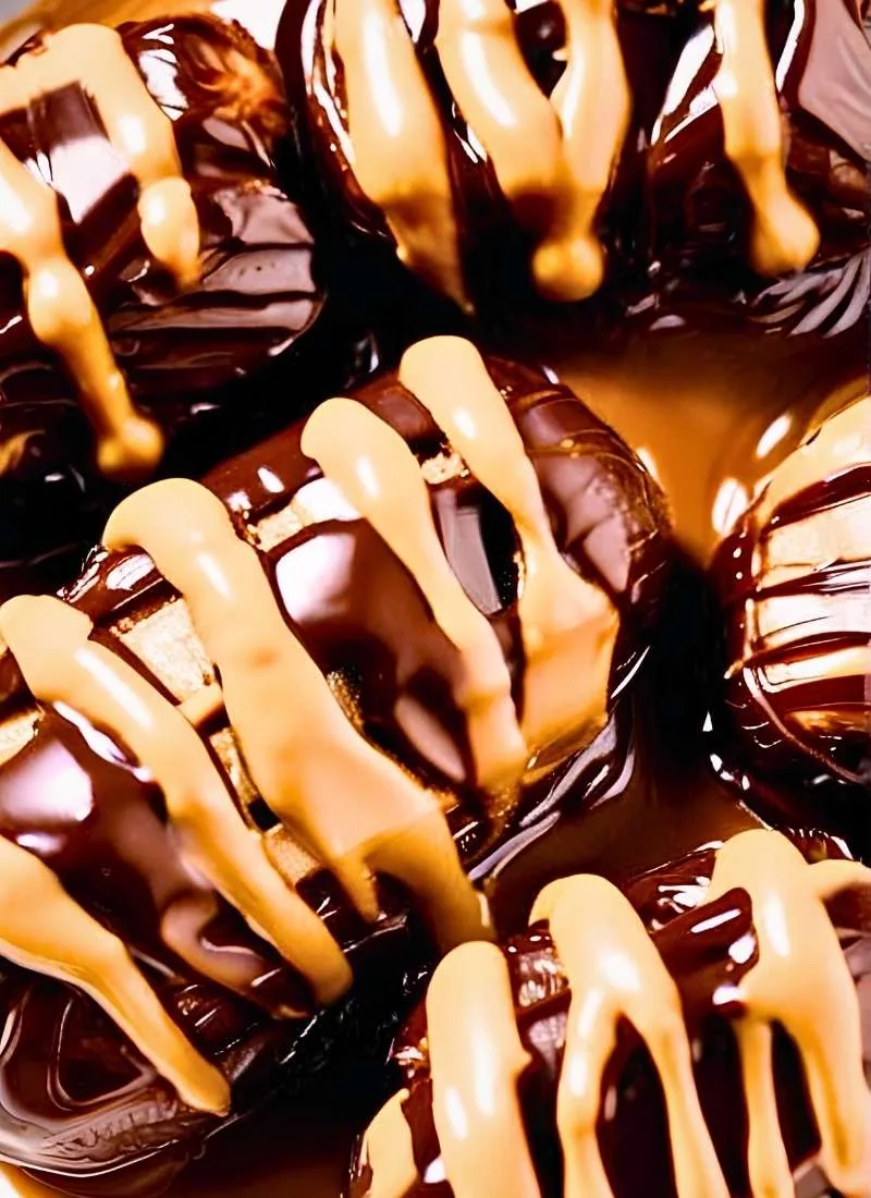 dates with peanut butter and chocolate