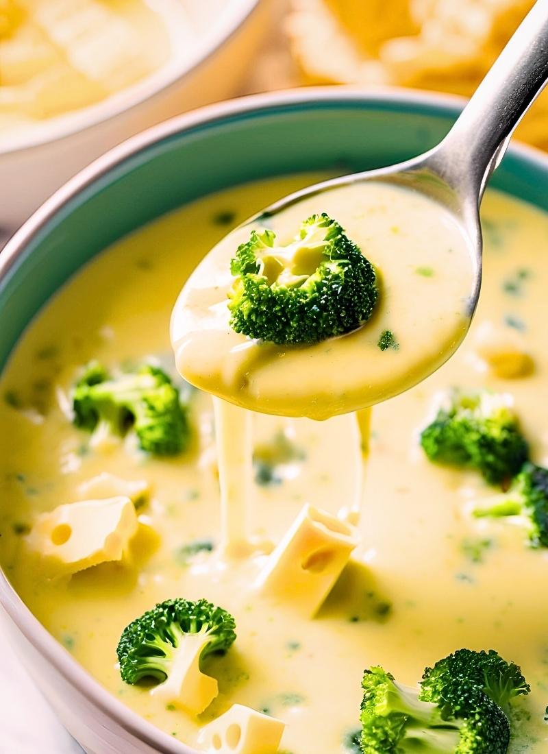 Low carb broccoli cheese soup