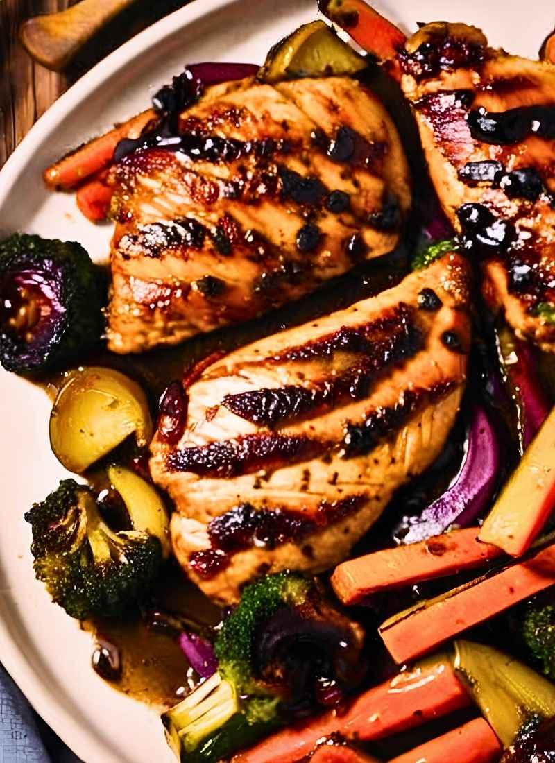 balsamic chicken and veggies