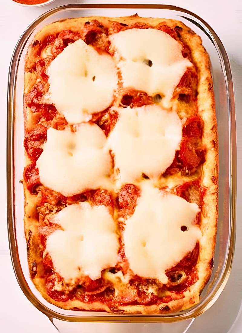 easy pizza bake casserole recipe