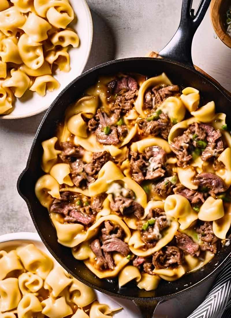 philly cheesesteak tortellini recipe
