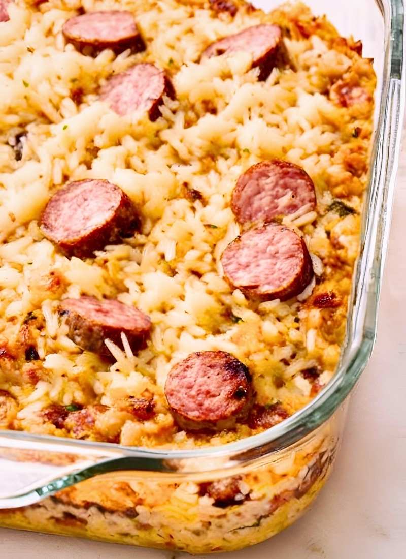 sausage and rice casserole recipe