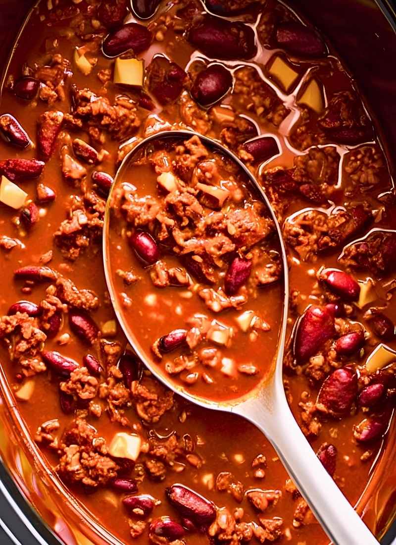 wendy's copycat chili in the slow cooker